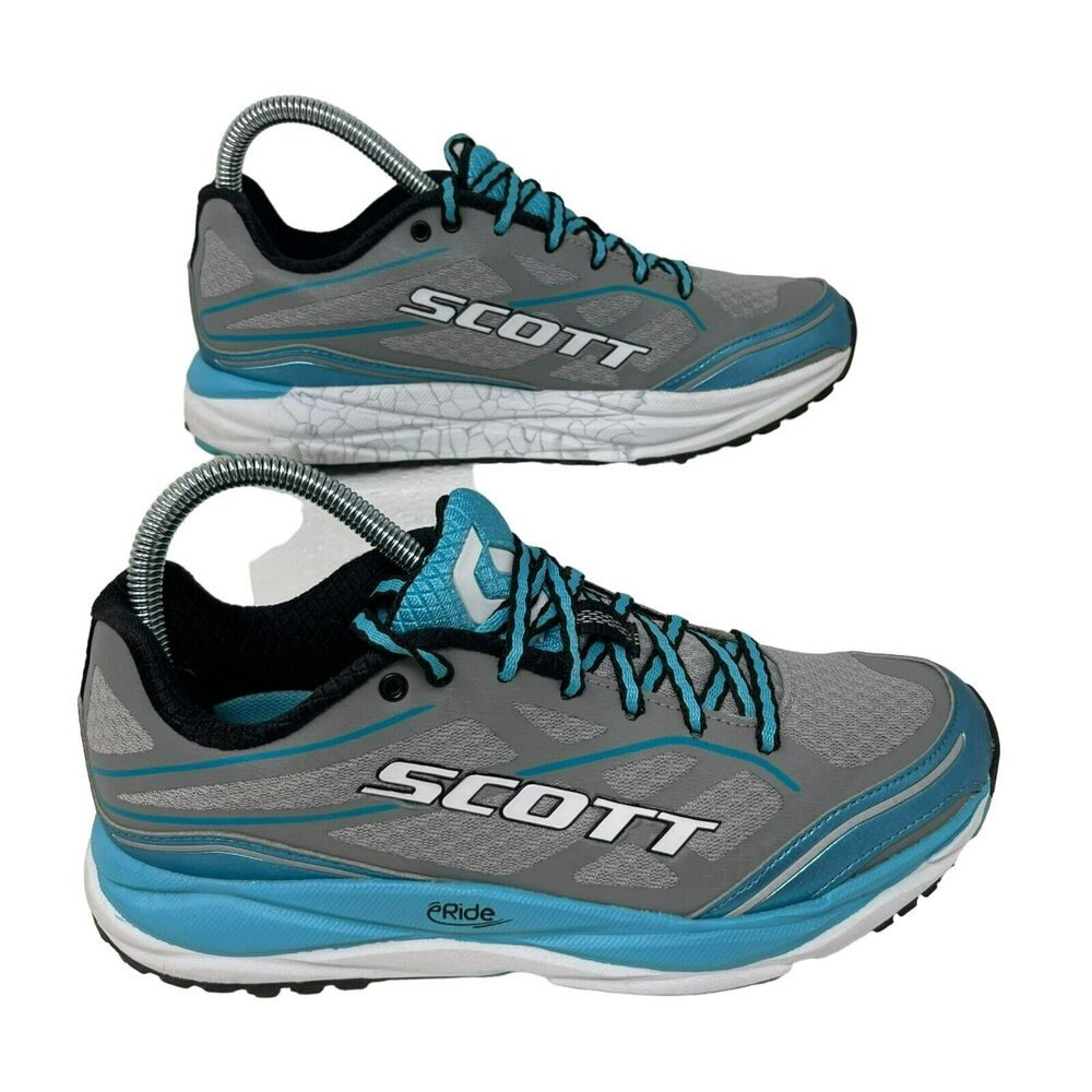 SCOTT Eride AF+‎ Support Blue Gray Aero Foam Running Shoes Womens Size 7